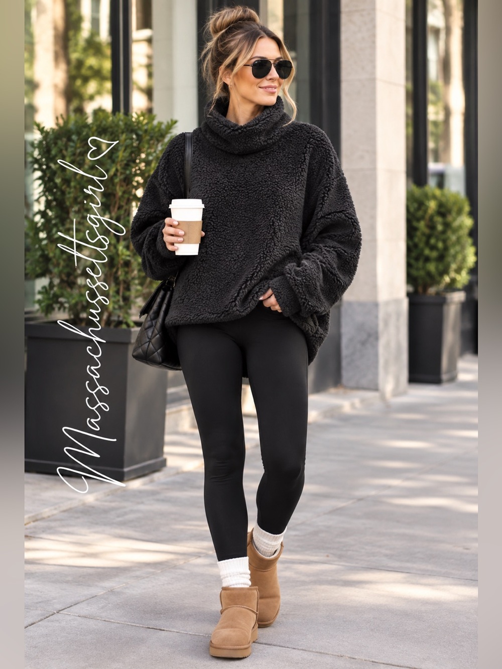 Lululemon Warm Restore Sherpa Pullover Black Size S/M Oversized